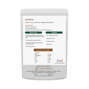 Millet Carrot Pancake